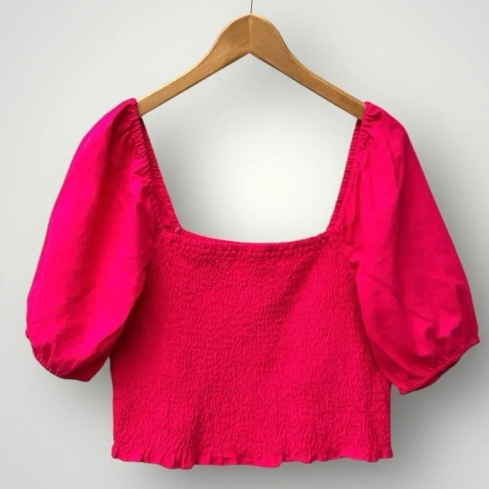 🎉5 for $45🎉 Universal Thread top blouse shirt size L linen blend pink